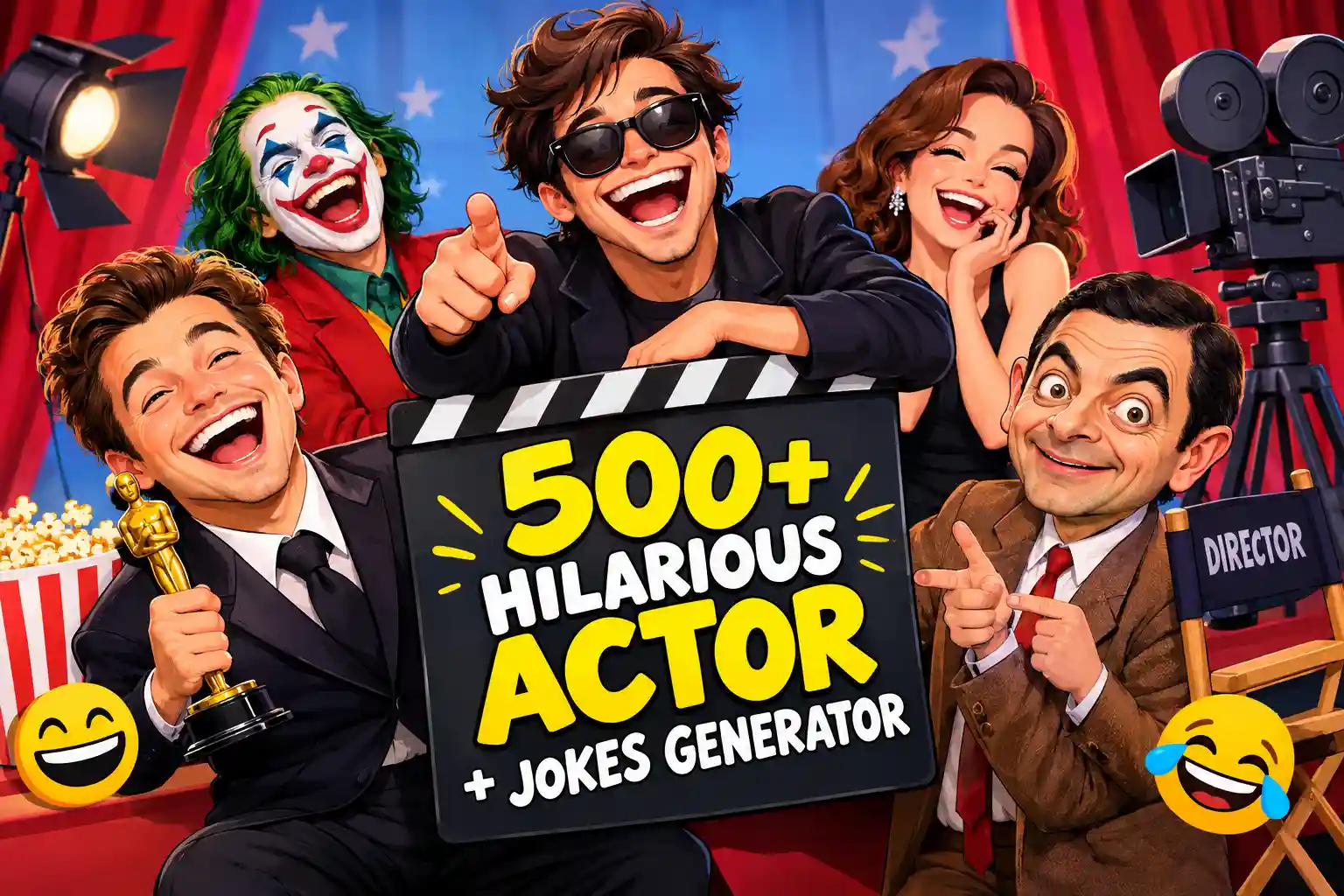 Hilarious Actor with Jokes Generator