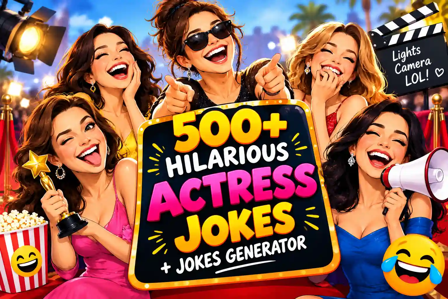 Hilarious Actress Jokes with Jokes Generator